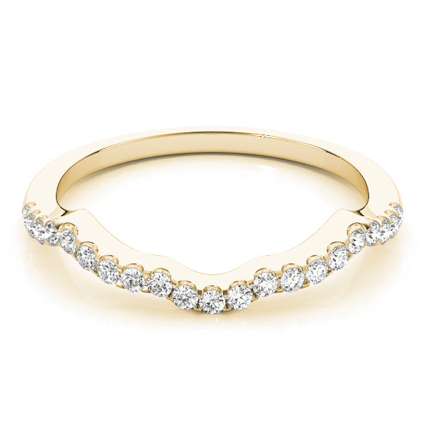 14K Yellow Gold 0.21 CT Diamond Wedding Band