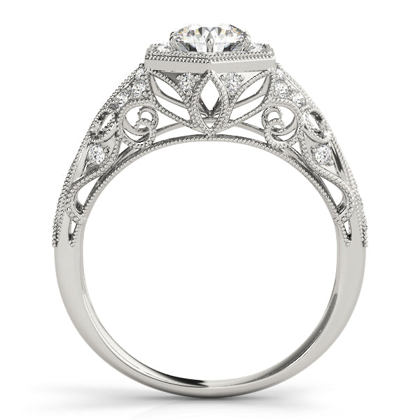 Halo Diamond Engagement Ring