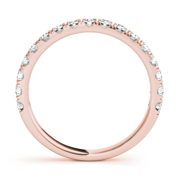 14K Rose Gold 1 CT Diamond Wedding Band