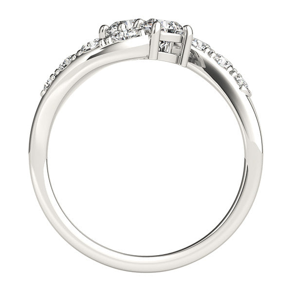 Platinum White Multi-Diamond Fashion Ring