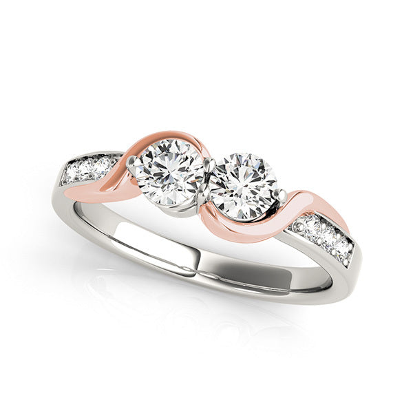 Platinum White 1.12ctw Diamond Fashion Ring