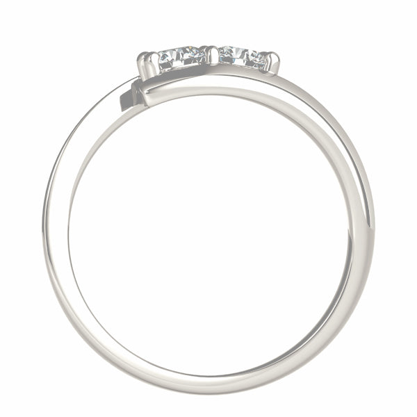1 Carat Round Diamond Two-Stone Ring