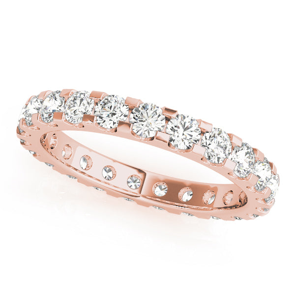 14K Rose Gold Diamond Wedding Band