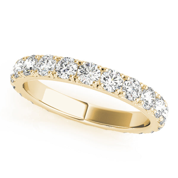 14K Yellow Gold 1/2 CT Diamond Wedding Band
