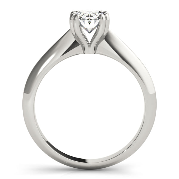 Platinum Oval Diamond Engagement Ring 0.6 CT