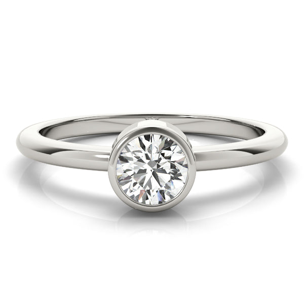 0.5 CT Round Diamond Solitaire Engagement Ring
