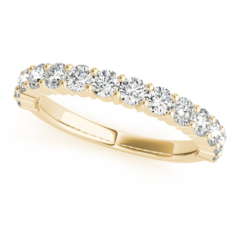 14K Yellow Gold 1 CT Diamond Wedding Band