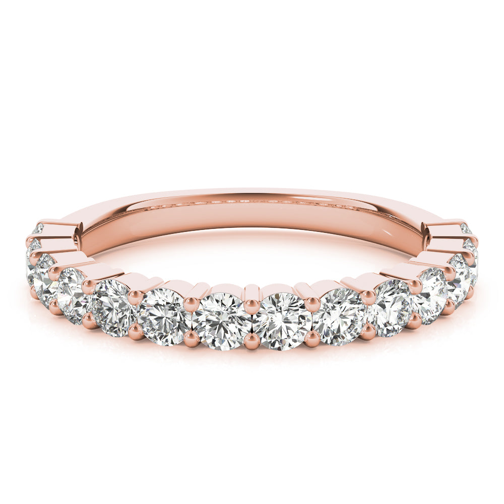 14K Rose Gold Diamond Wedding Ring