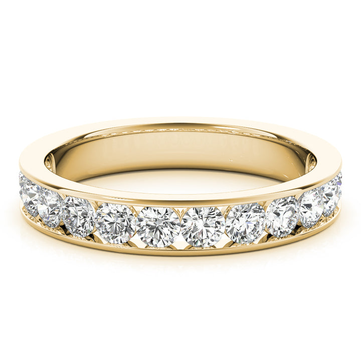 14K Yellow Gold 1 CT Diamond Wedding Band