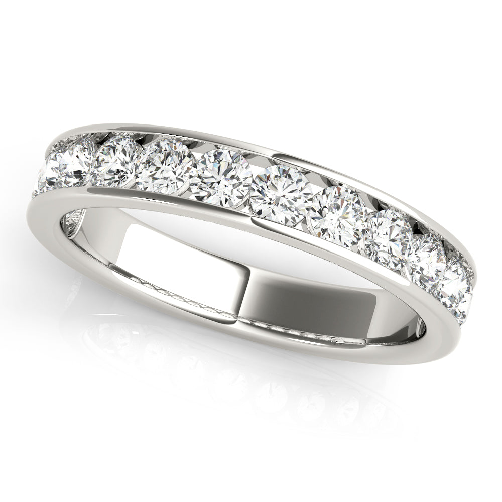 Platinum 1 CT Diamond Wedding Band