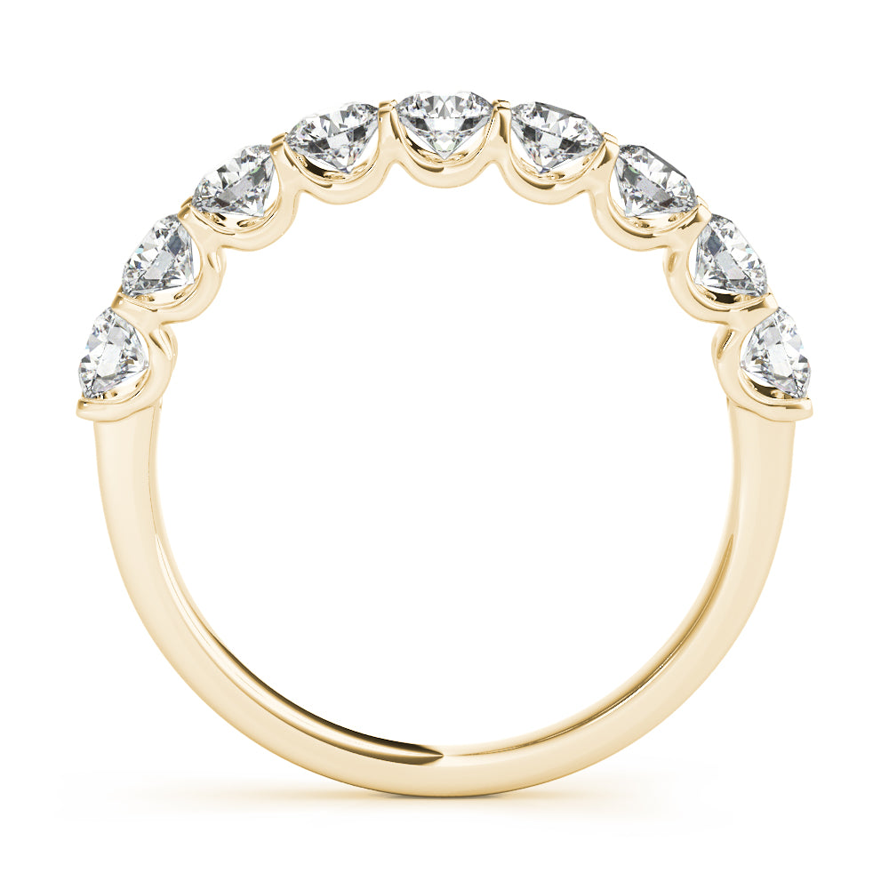 18K Yellow Gold Multi-Diamond Wedding Band
