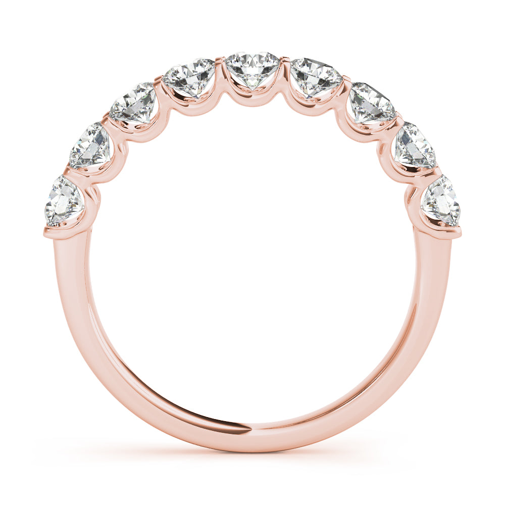 18K Rose Gold 1 CT Diamond Wedding Ring