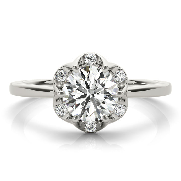 Halo Diamond Engagement Ring