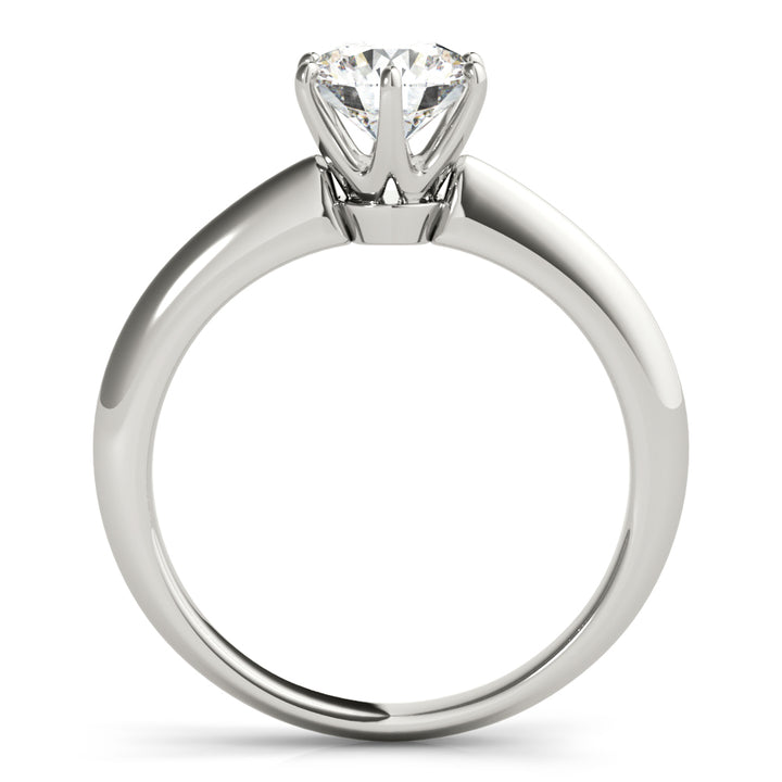 1 CT Platinum Round Diamond Engagement Ring