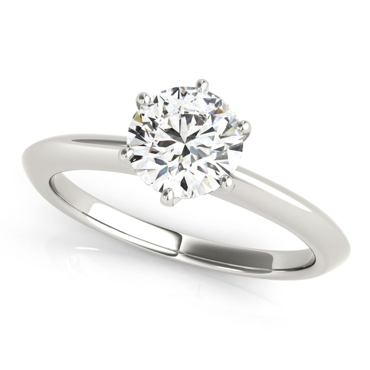 18K White Gold 1ct Diamond Solitaire Engagement Ring
