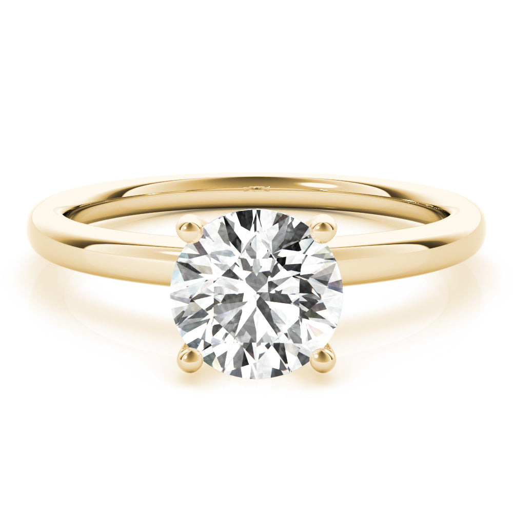 18K Yellow Gold 1 CT Diamond Engagement Ring