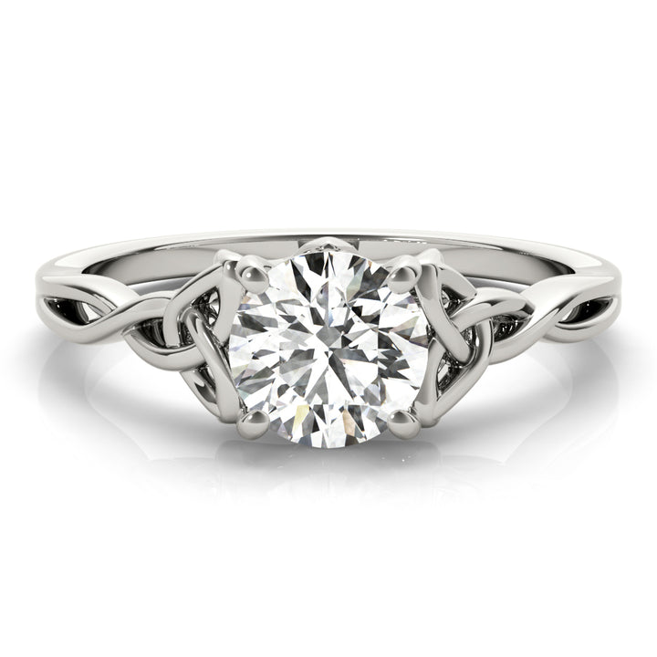 0.47 CT Round Diamond Solitaire Engagement Ring