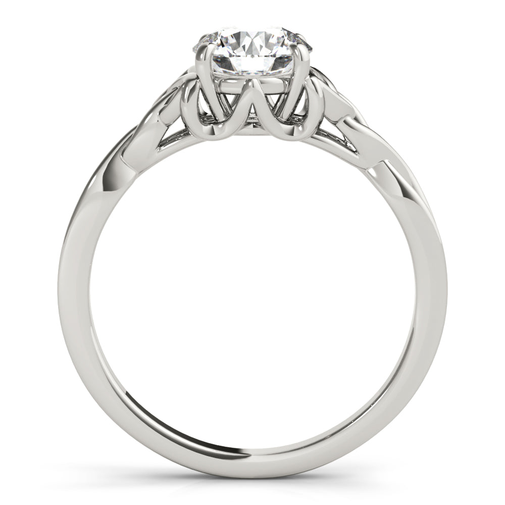 0.47 CT Round Diamond Solitaire Engagement Ring