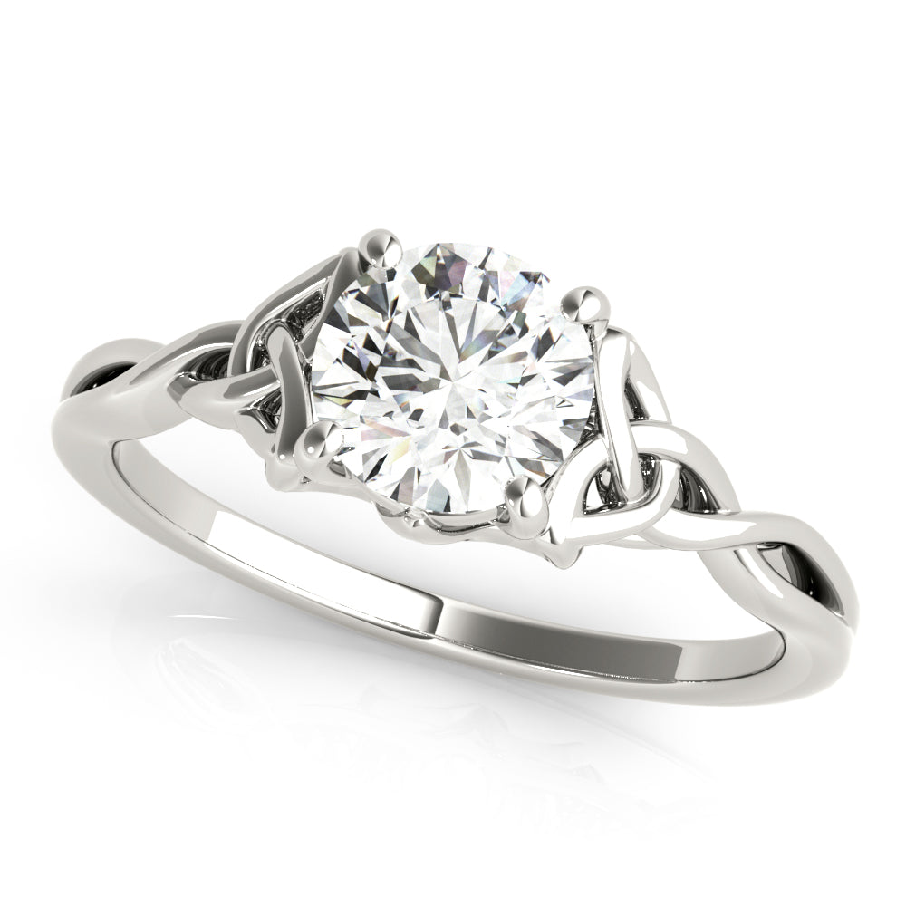 0.47 CT Round Diamond Solitaire Engagement Ring