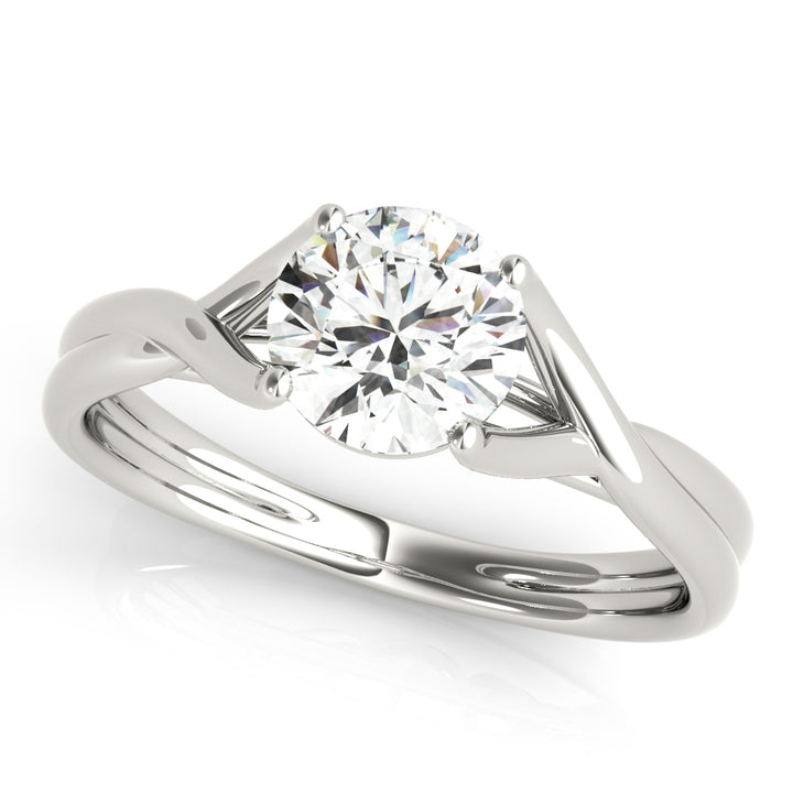 18K White Gold 1ct Diamond Solitaire Engagement Ring
