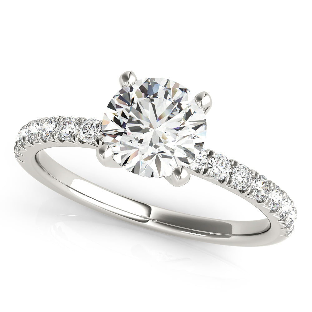 18K White Gold 1.125 ctw Diamond Engagement Ring