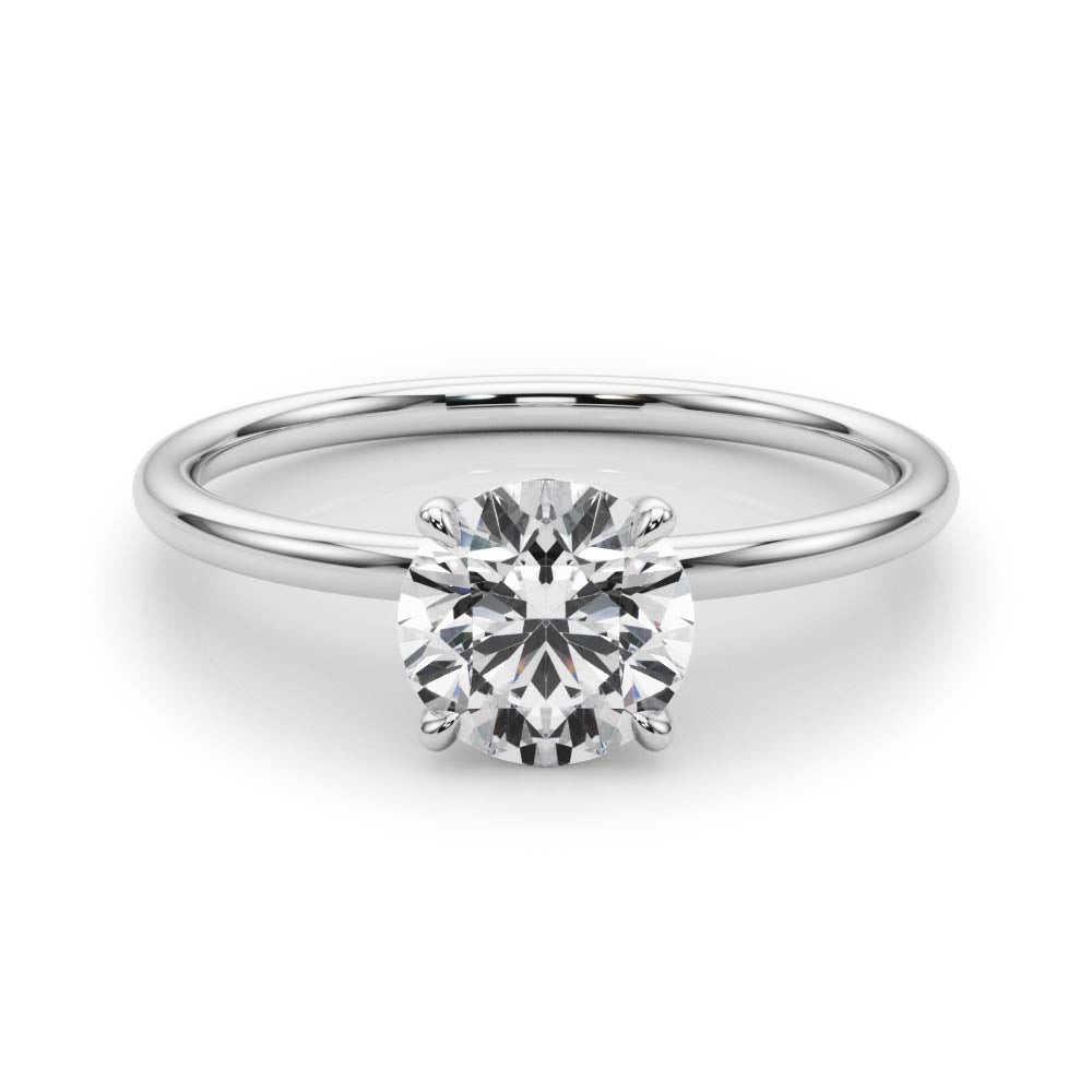 1.0 CT Round Diamond Engagement Solitaire Ring