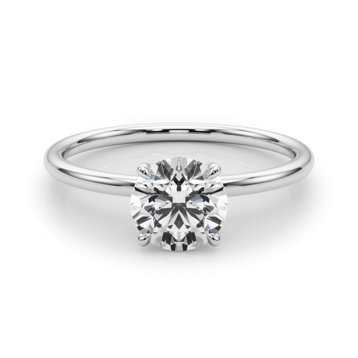 1.0 CT Round Diamond Engagement Solitaire Ring