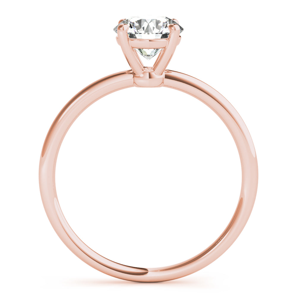 18K Rose Gold 1ct Diamond Engagement Solitaire Ring