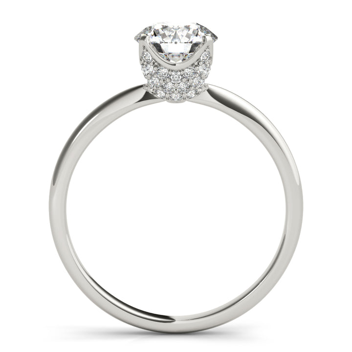 18K White Gold 1 ct Diamond Engagement Ring