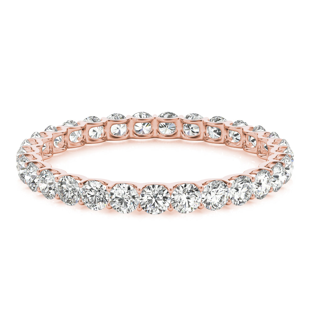 Rose Gold 0.78 CT Diamond Wedding Band