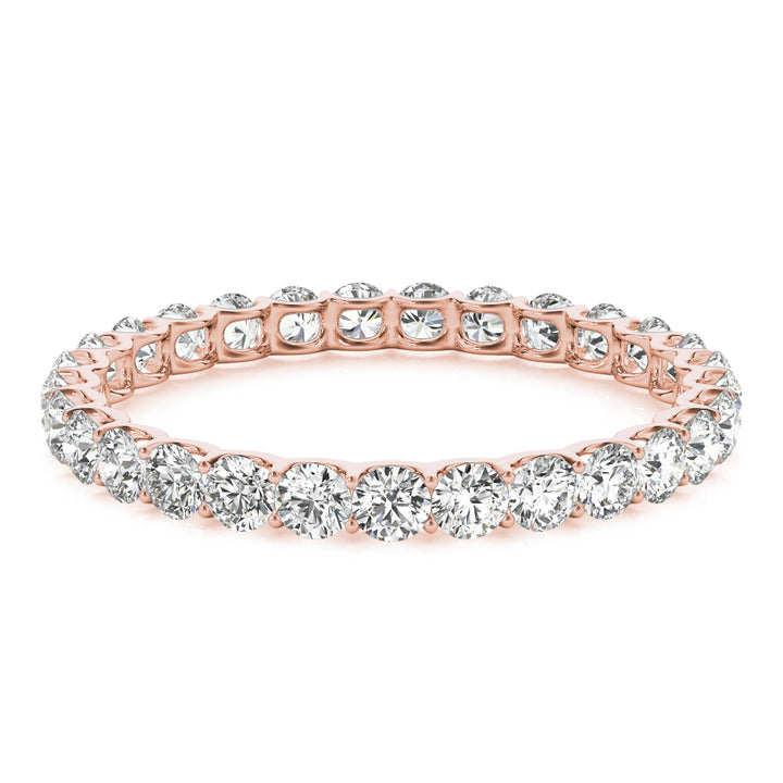 Rose Gold 0.78 CT Diamond Wedding Band