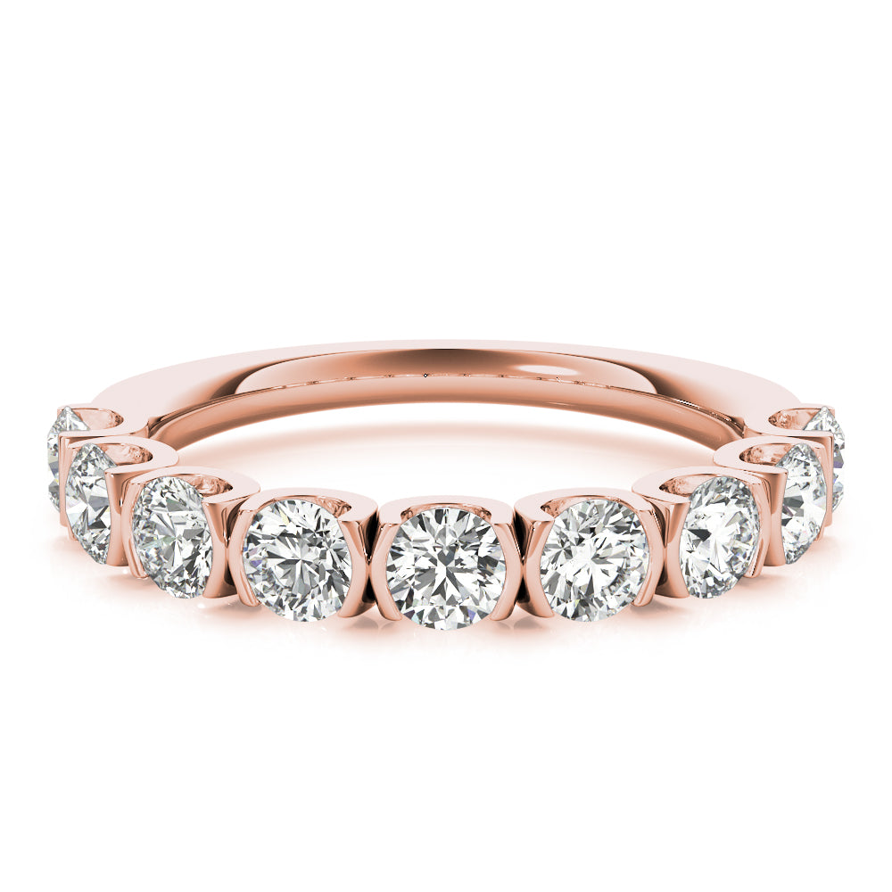 Rose Gold 0.75 CT Diamond Wedding Band
