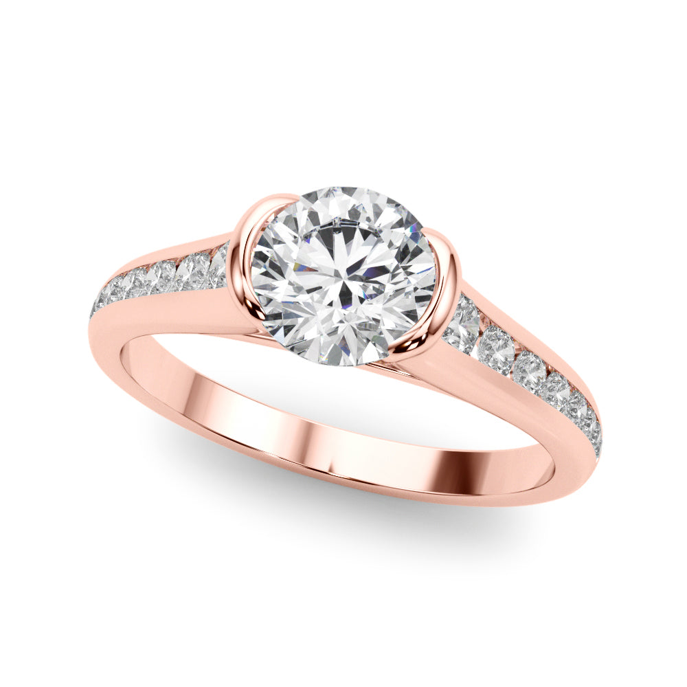 18K Rose Gold 1.33ctw Round Diamond Ring