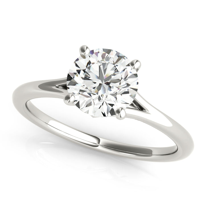 1 CT Platinum Round Diamond Engagement Ring