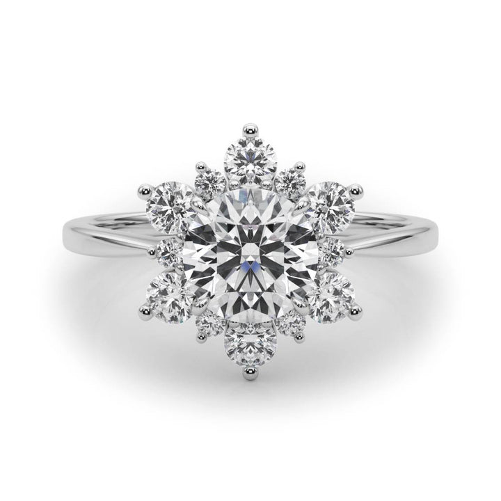 Halo Diamond Engagement Ring