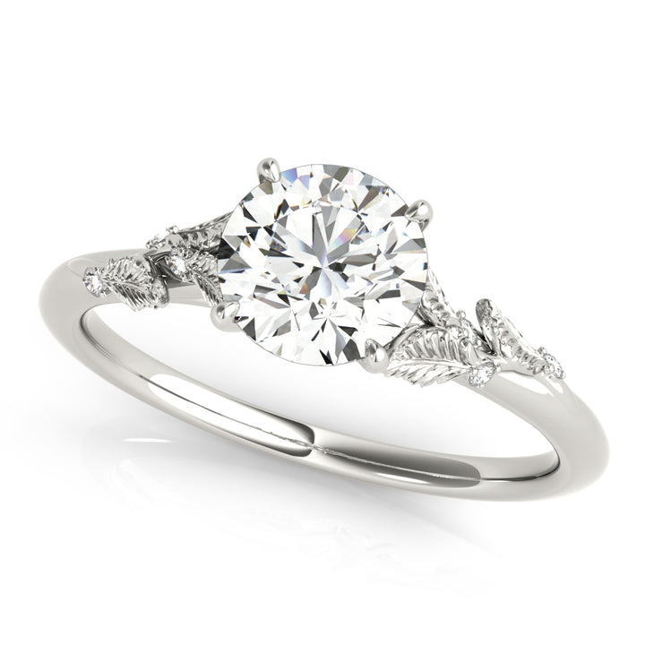 18K White Gold 1 ct Diamond Engagement Ring Solitaire