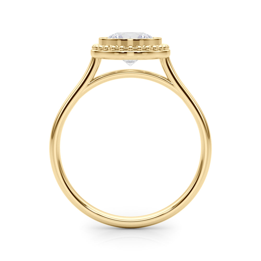 18K Yellow Gold 1 CT Diamond Engagement Ring