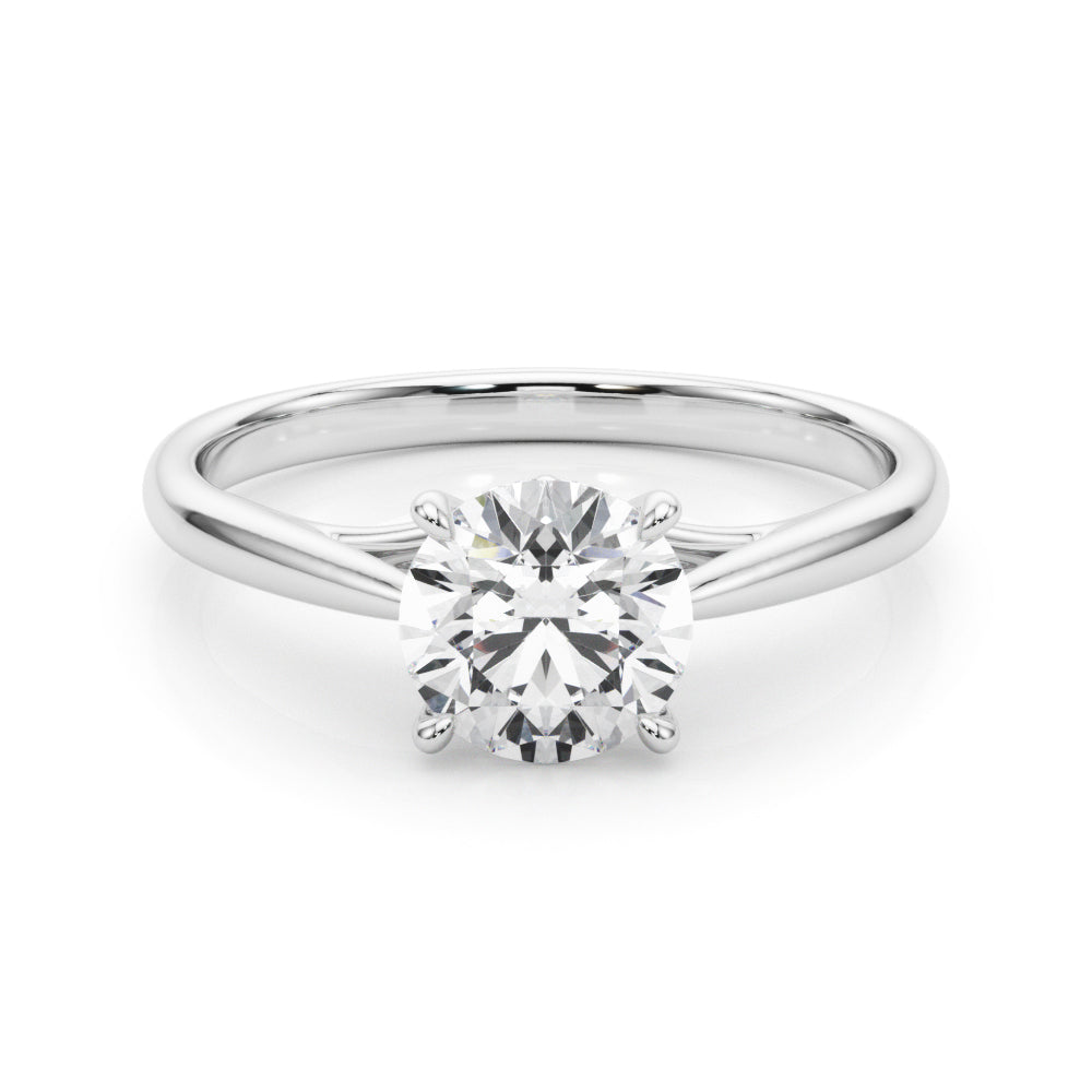 14K White Gold 1 CT Diamond Engagement Ring