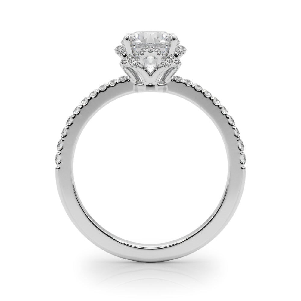 Multi-Diamond Engagement Ring in Precious Metal