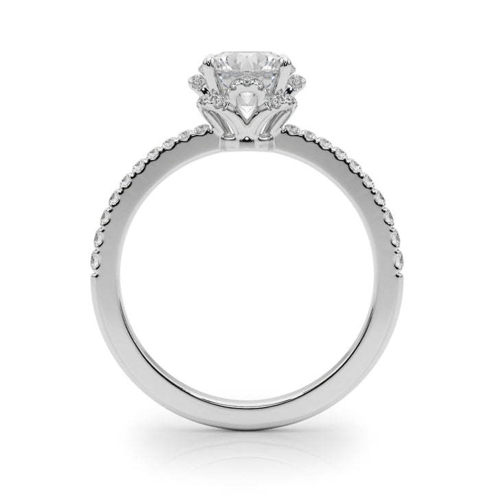 Multi-Diamond Engagement Ring in Precious Metal