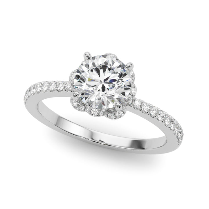 Multi-Diamond Engagement Ring in Precious Metal