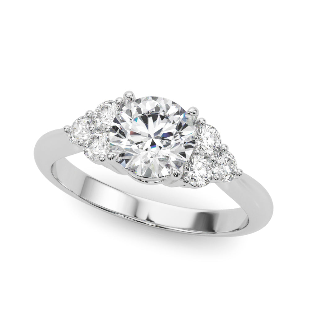 Multi-Diamond Round Accent Ring