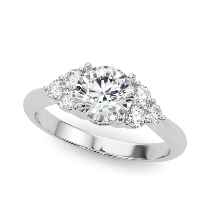 Multi-Diamond Round Accent Ring