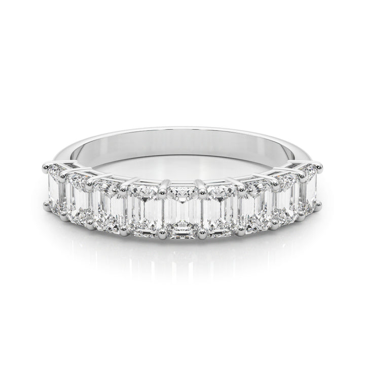 Multi-Diamond Emerald Cut Engagement Ring