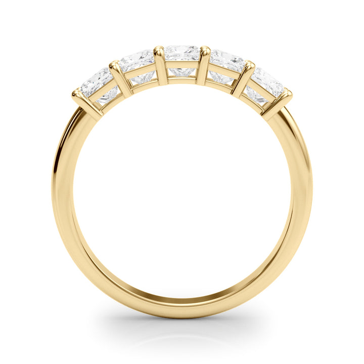 18K Yellow Gold Multi-Diamond Wedding Ring