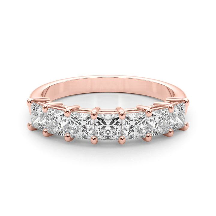14K Rose Gold 7-Stone Diamond Engagement Ring