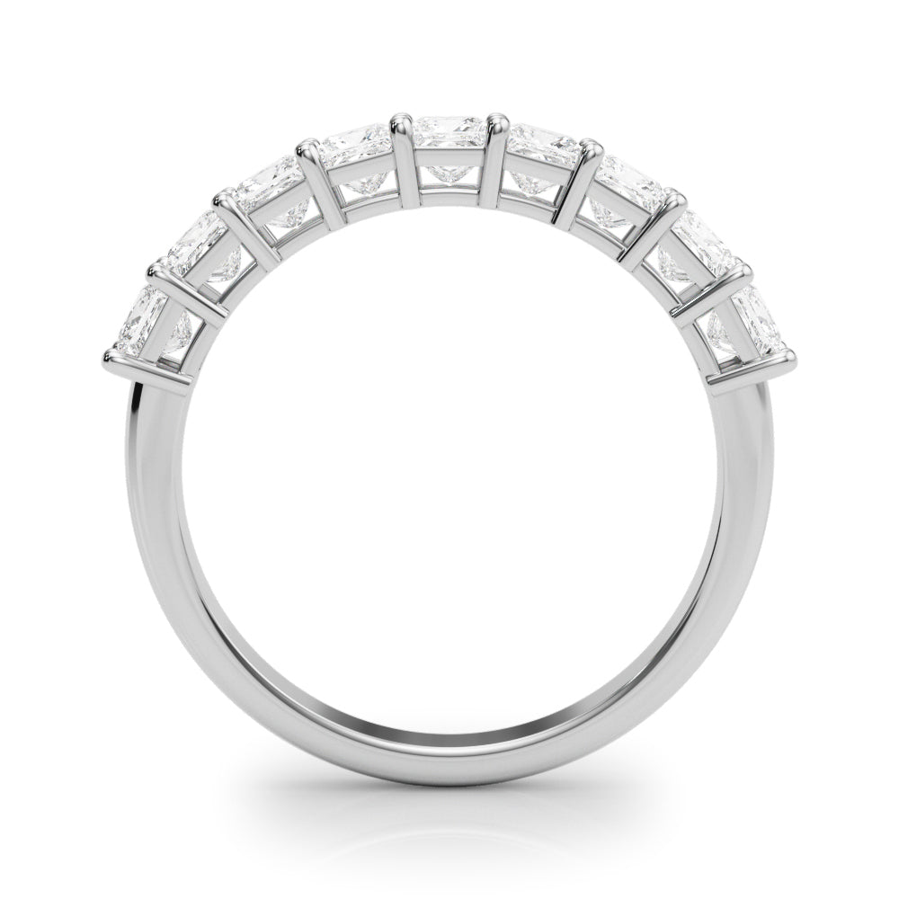Platinum White 7/8 ct Square Diamond Ring