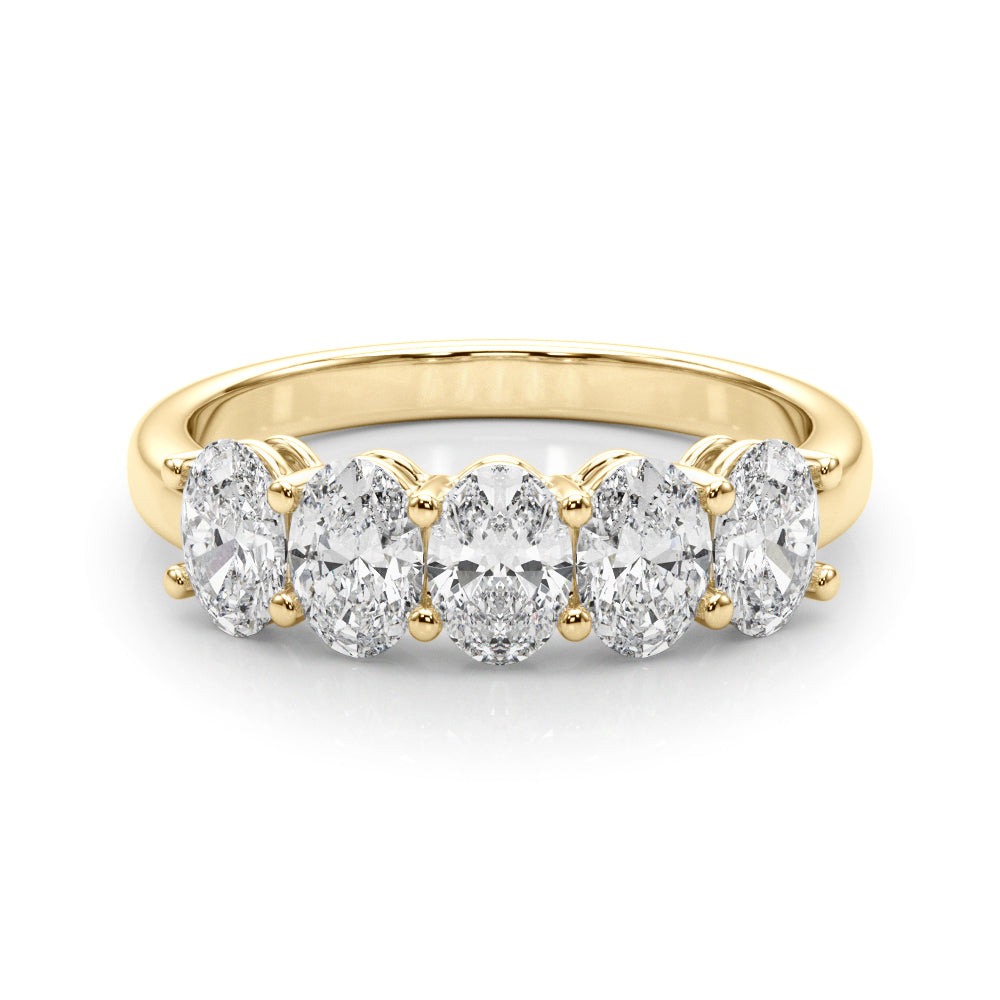 14K Yellow Gold 1.65 CT Oval Diamond Engagement Ring