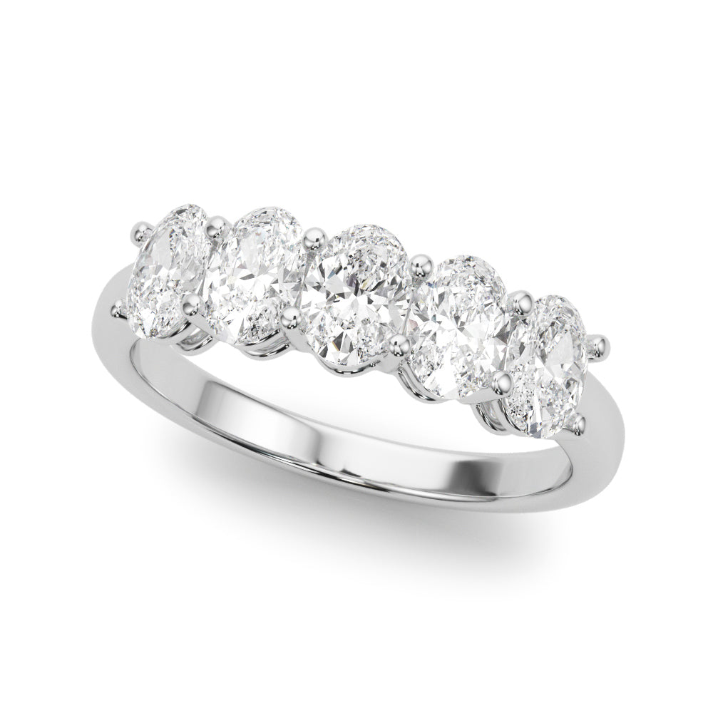 Oval Diamond Multi-Stone Wedding Ring