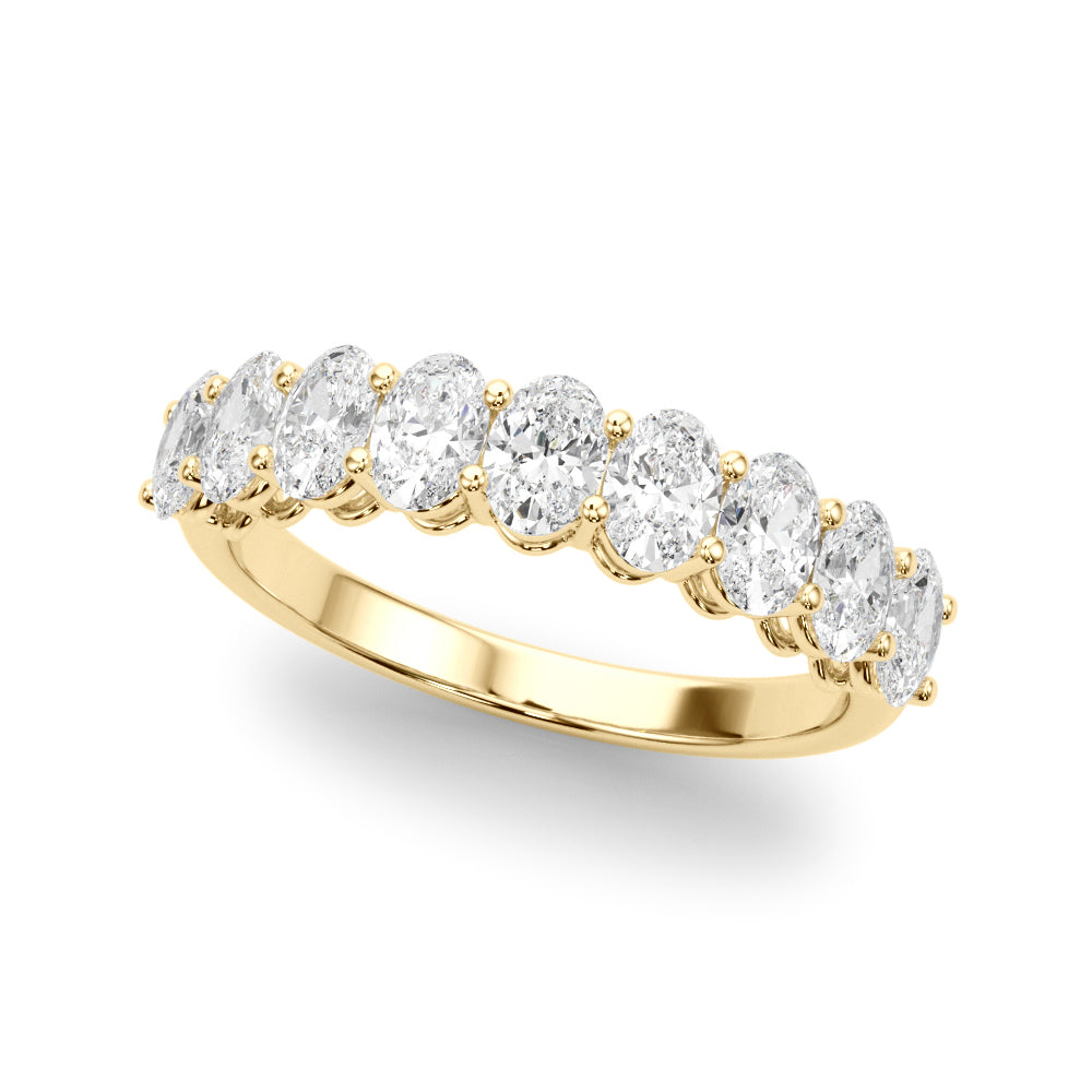 14K Yellow Gold 1.8 CT Oval Diamond Engagement Ring